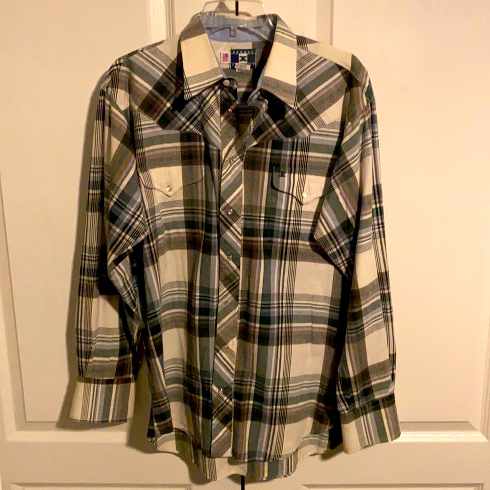 Cowboy Equipment Large Plaid Shirt